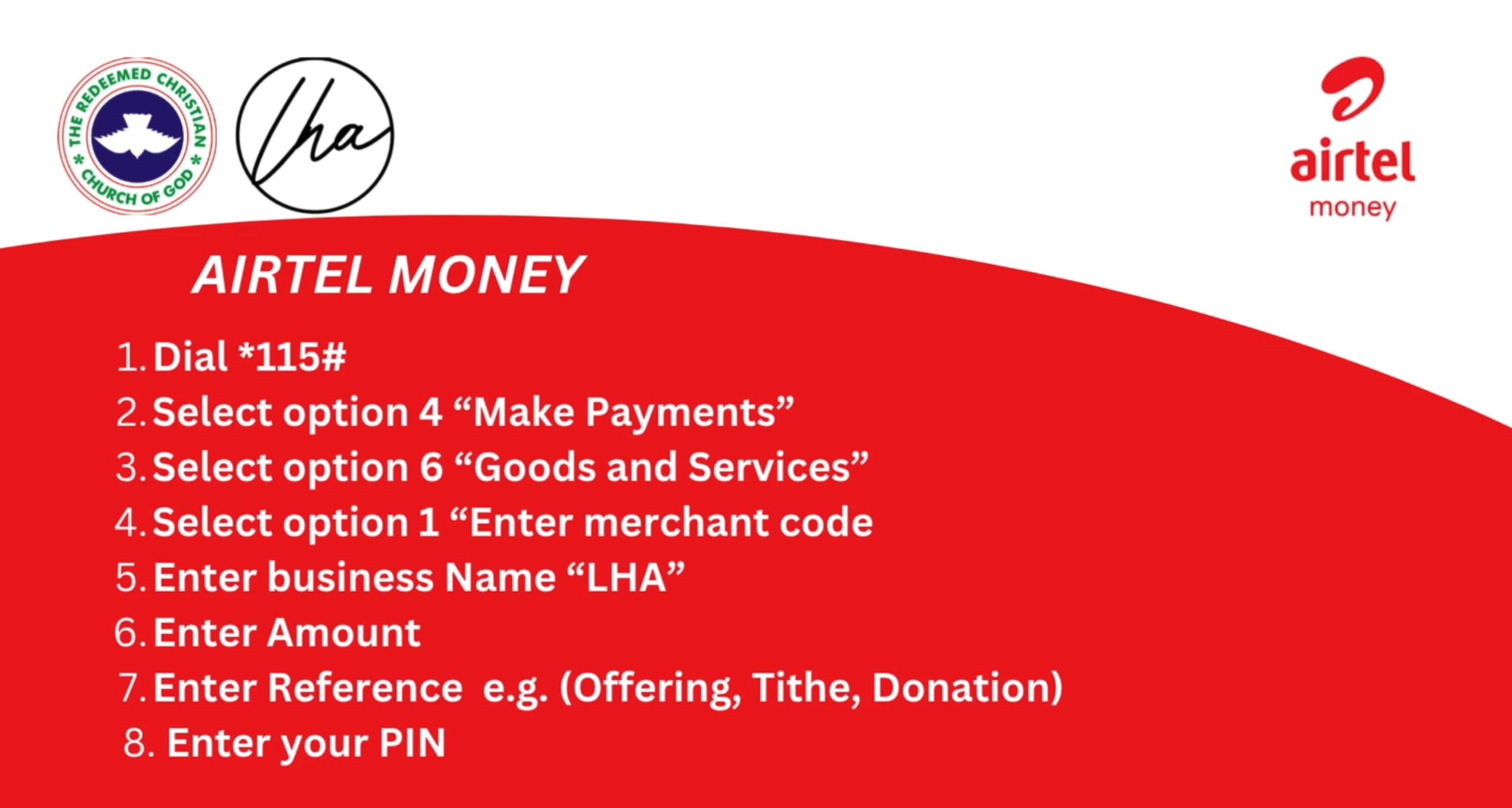 Airtel Money Instructions